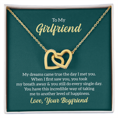 Interlocking Hearts Necklace - To My Girlfriend